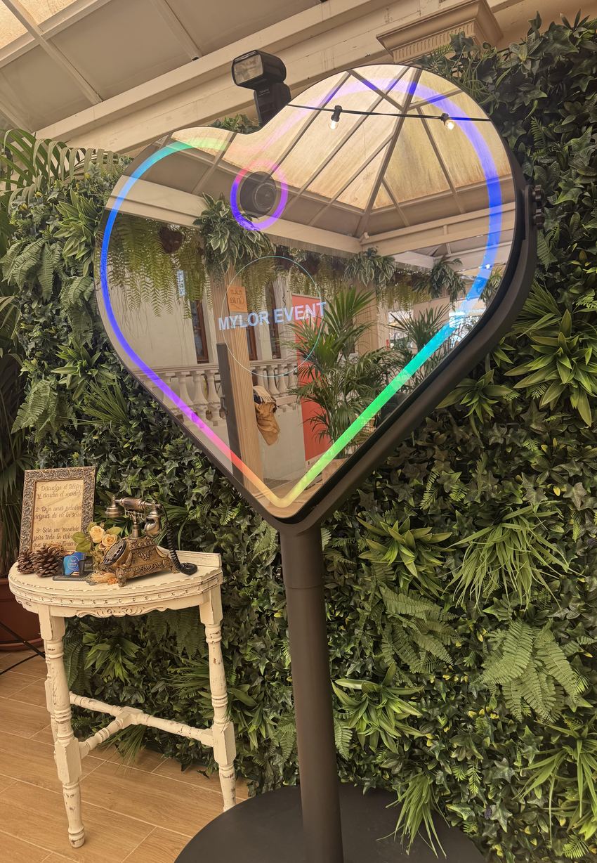 Espejo Corazón de Mylor Event, único en Canarias